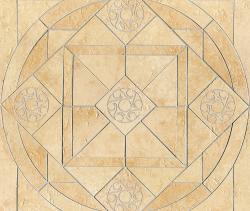 Lea Ceramiche Ancient Jerusalem | Decoro intarsio rosone Cedron Gold - 1