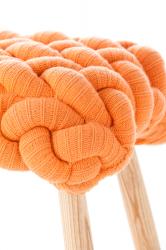 Gandía Blasco Knitted stools orange - 2