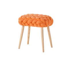 Gandía Blasco Knitted stools orange - 1