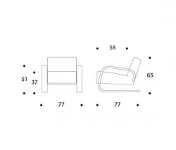 Artek кресло с подлокотниками 400 Tank - 21
