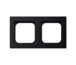Изображение продукта Basalte Frame 2-gang brushed black