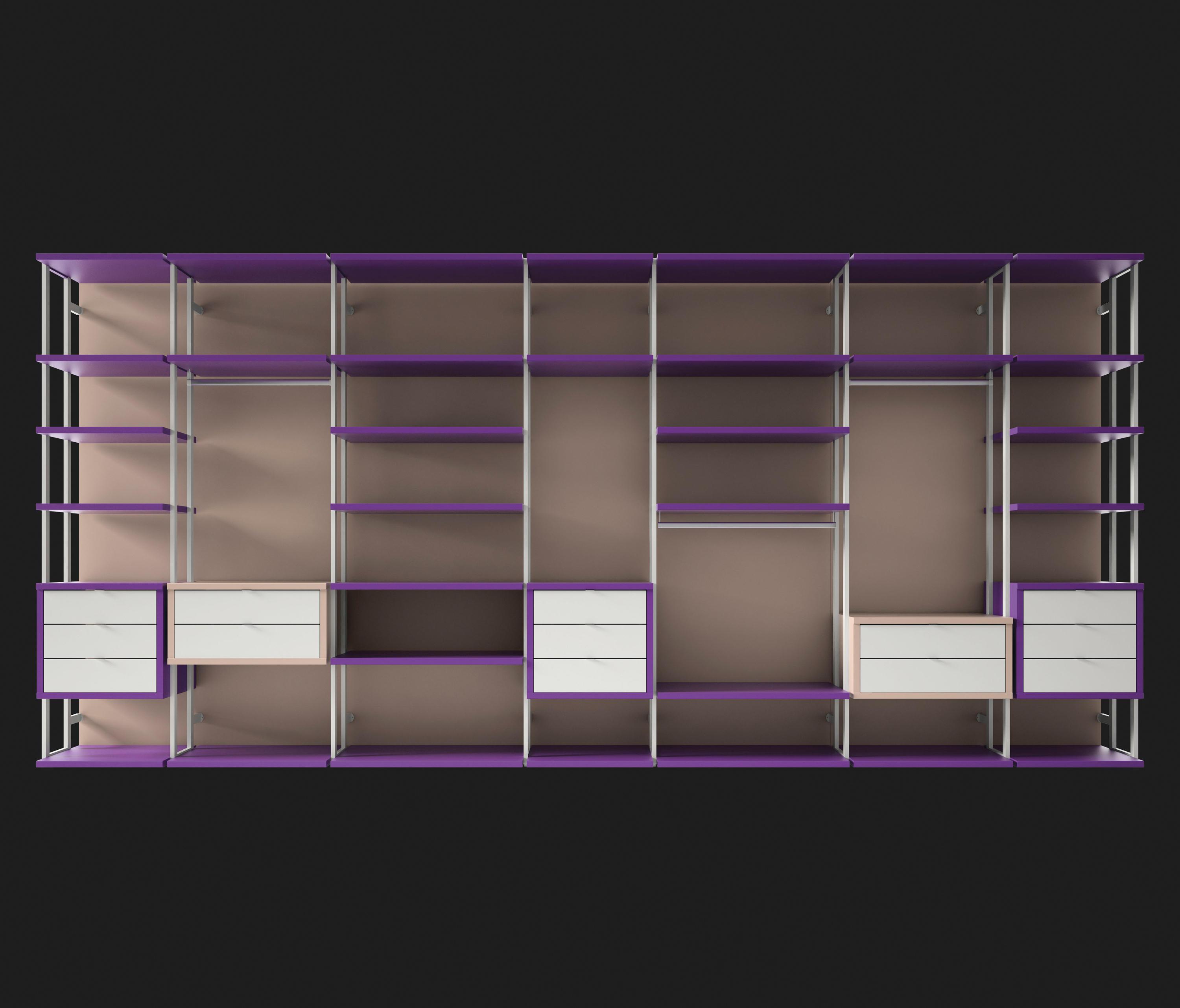 Ve box. Purple Shelfs.