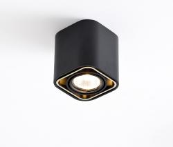 Wever&Ducre Docus Ceiling I black structured anodized gold - 1