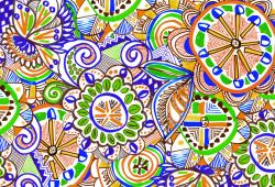 Изображение продукта wallunica Abstract Pattern | Abstract floral design