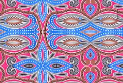 wallunica Abstract Pattern | Blue and Red design - 1