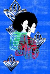 wallunica African und Disco | Afro woman design - 1