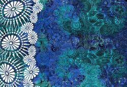 Изображение продукта wallunica Felt Art | Aqua and blue intricate design