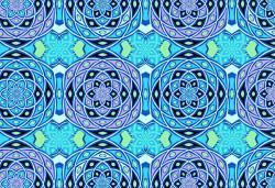 Изображение продукта wallunica Geometric Design | Blue geometric pattern