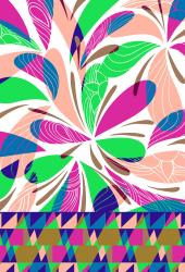 Изображение продукта wallunica Geometric Design | Colorful geometric pattern on white background