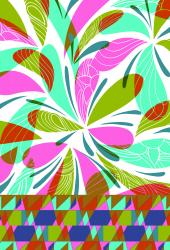 Изображение продукта wallunica Geometric Design | Colorful geometric pattern on white background