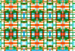 Изображение продукта wallunica Geometric Design | Orange and green geometric pattern