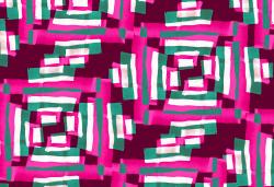 wallunica Geometric Design | Pink and green geometric pattern - 1