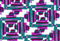 wallunica Geometric Design | Purple and teal geometric pattern - 1