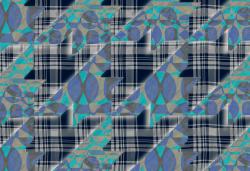 Изображение продукта wallunica Houndstooth Design | Large Houndstooth over plaid background