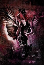 Изображение продукта wallunica Ilustrations - Wall Art | Burlesque angel design