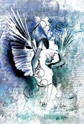 Изображение продукта wallunica Ilustrations - Wall Art | Burlesque angel design