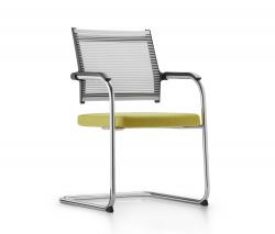 Изображение продукта Dauphin Lordo кресло на стальной раме стул с подлокотниками 001