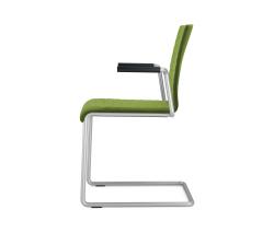 Изображение продукта Dauphin Siamo conference кресло на стальной раме стул с подлокотниками 040