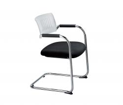 Изображение продукта Dauphin Teo 1 кресло на стальной раме стул с подлокотниками 001
