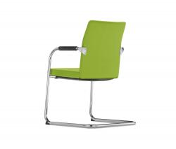 Изображение продукта Dauphin Teo 2 кресло на стальной раме стул с подлокотниками 001