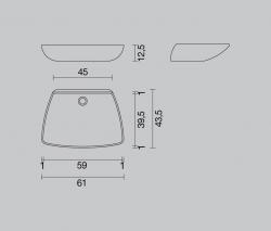 Milldue Fly умывальная раковина sit-on - 4