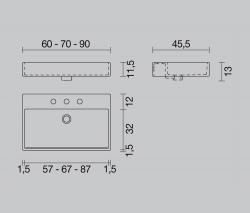 Milldue Galaxy LW 60 умывальная раковина sit-on - 4