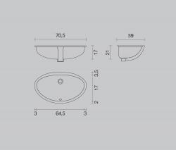 Milldue Occhio Piccolo умывальная раковина undermounted - 2