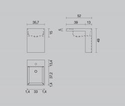 Milldue Prop H49/D52 Pivot умывальная раковина semi-insert - 8