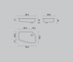 Milldue Sagomato умывальная раковина undermounted - 2