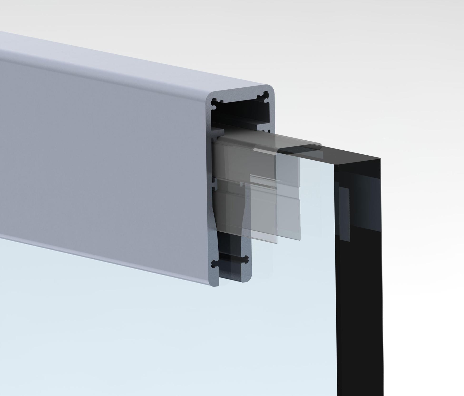 Профиль Alu-Handrail-2000 for Glass 17.5