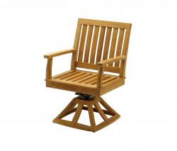 Gloster Furniture Cape Swivel Rocker обеденный стул с подлокотниками - 1