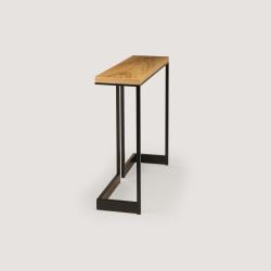 Skram wishbone slab top high table - 3