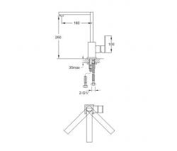 Steinberg 160 1400 Single lever sink mixer - 2