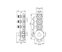 Steinberg 100 4330 Concealed смеситель термостатический 3/4“ - 2