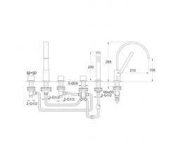 Steinberg 135 2422 5-hole deck mounted bath|shower mixer - 2