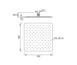 Steinberg 390 1681 Rain shower ultra flat, 250 x 250 x 2mm - 2