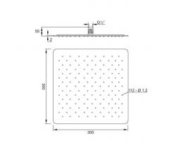 Steinberg 390 1682 Rain shower ultra flat, 300 x 300 x 2mm - 2