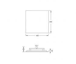 Steinberg 390 4400 Tropical Rain shower, 400 x 400mm - 2