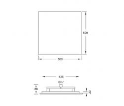 Steinberg 390 5500 Tropical Rain shower, 500 x 500 mm - 2