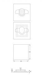 Steinberg 390 5510 Tropical Rain shower, 500 x 500 mm - 2