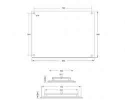 Steinberg 390 6801 Tropical Rain shower, 600 x 800mm - 2