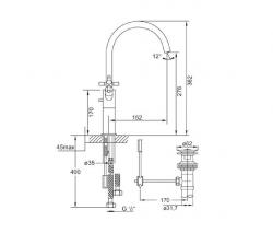 Steinberg 250 1550 Single hole basin mixer - 2
