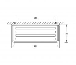 Steinberg 450 2100 Glass shelf - 2