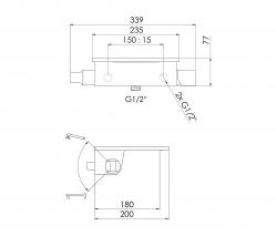 Steinberg 240 1100 Single lever bath/shower mixer - 2