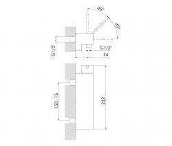 Steinberg 240 1200 Single lever bath/shower mixer - 2