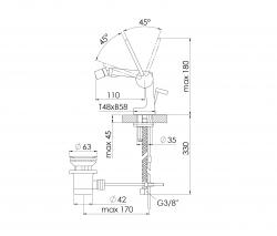 Steinberg 240 1300 Single lever bidet mixer - 2