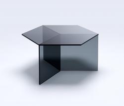 sebastian scherer Isom square grey стеклянный столик - 1