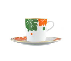 FURSTENBERG AUREOLE COLOREE Cofee cup, saucer - 1