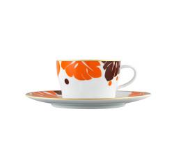 FURSTENBERG AUREOLE COLOREE Tea/Cappuccino cup, saucer - 1