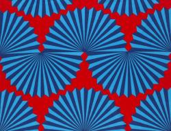 Marimekko Forma red/blue интерьерная ткань - 1